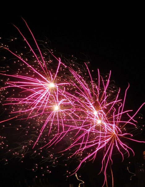fireworks at Looe